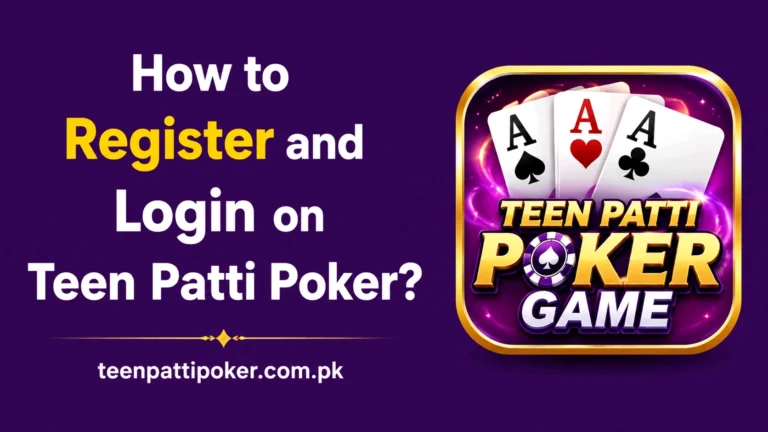 Register and Login Teen Patti Poker